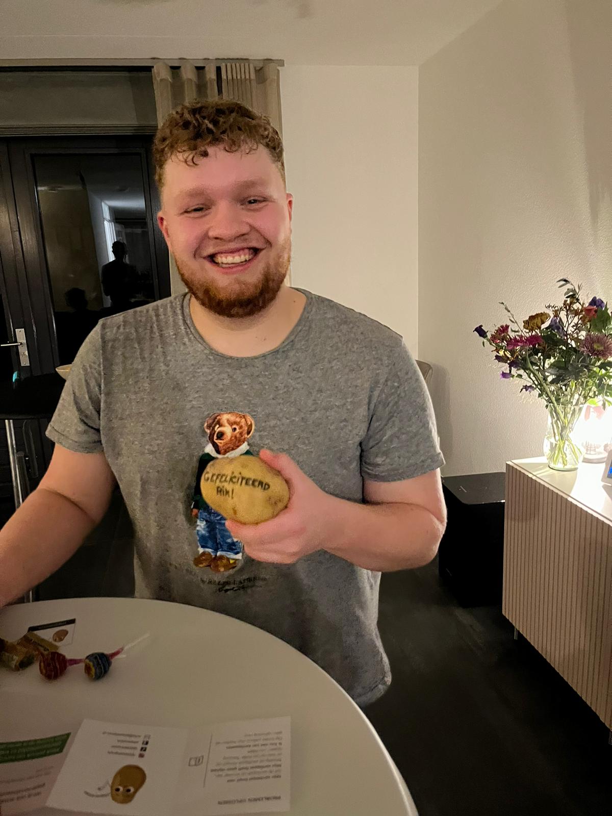 Pieperpost leuk cadeau verjaardag aardappel