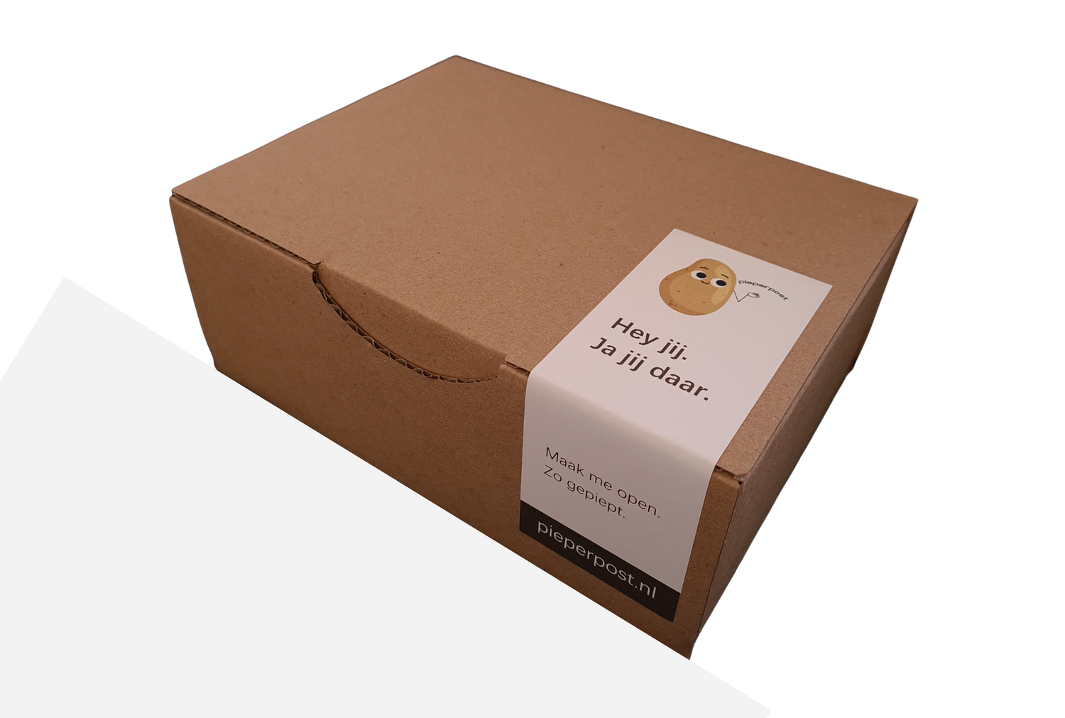 Pieperpost verrassing cadeau aardappel