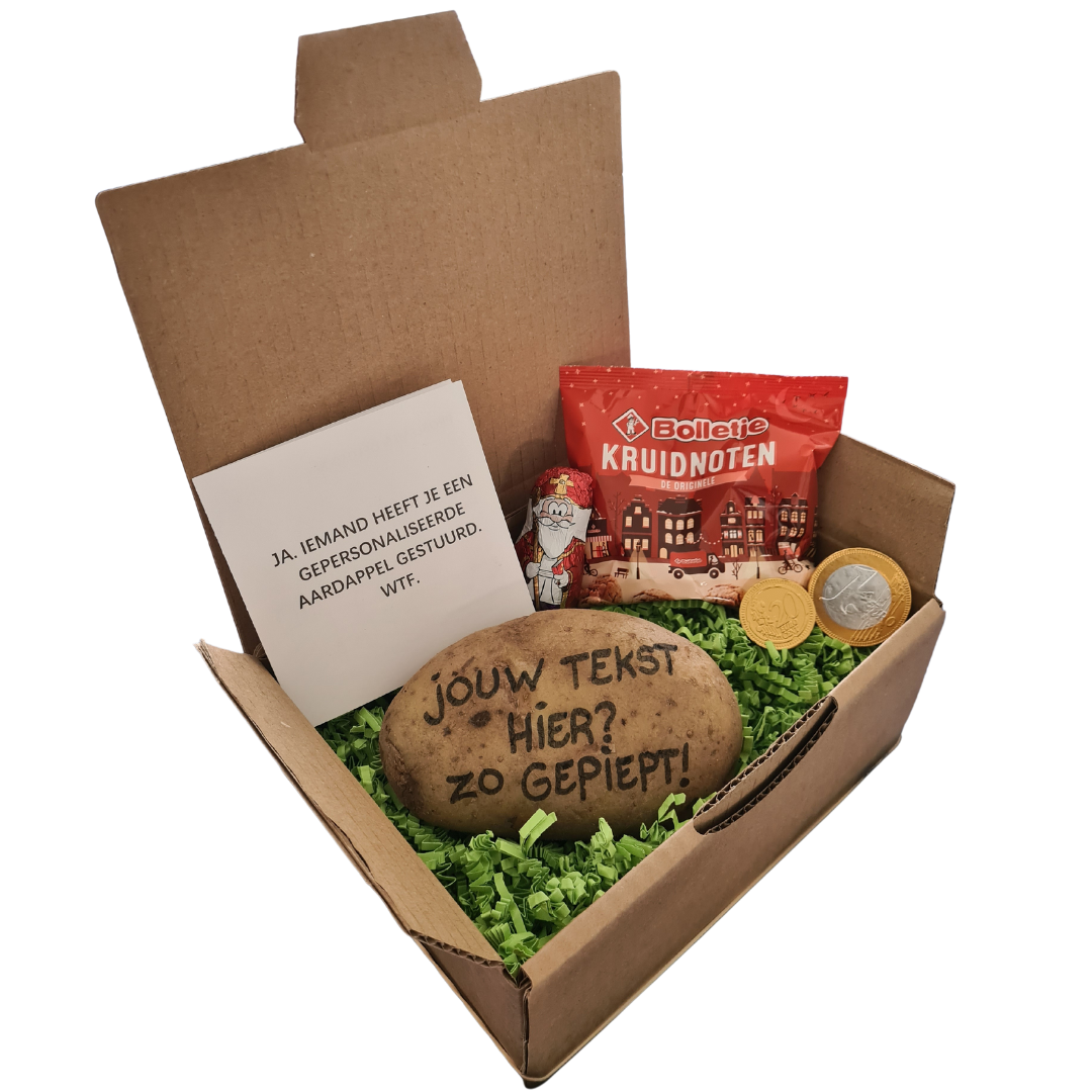 Pieperpost sinterklaas cadeau origineel aardappel